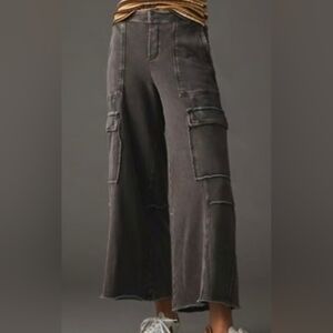 Daily Practice By Anthopologie Utility Wide-Leg Side Big Pockets Pants Size S